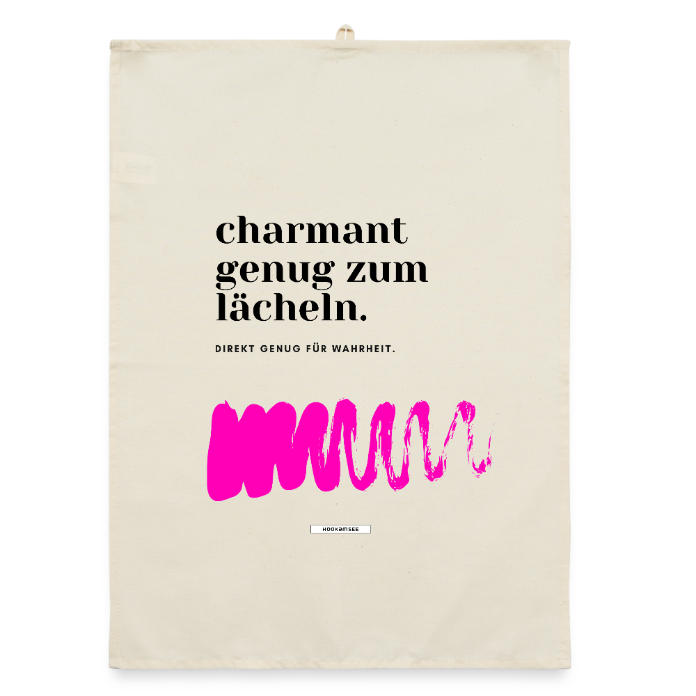 TRUE TALK #14 Organic Geschirrtuch / Stoffserviette - Natur