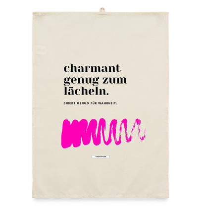 TRUE TALK #14 Organic Geschirrtuch / Stoffserviette - Natur