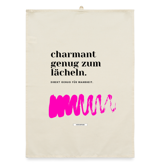 TRUE TALK #14 Organic Geschirrtuch / Stoffserviette - Natur