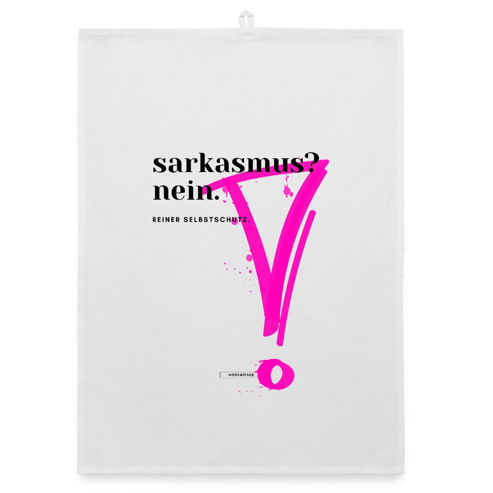 TRUE TALK #4 Organic Geschirrtuch / Stoffserviette - Weiß