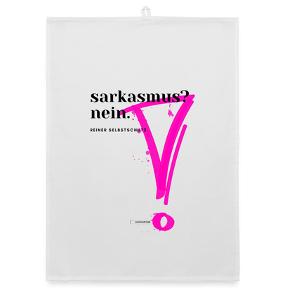 TRUE TALK #4 Organic Geschirrtuch / Stoffserviette - Weiß