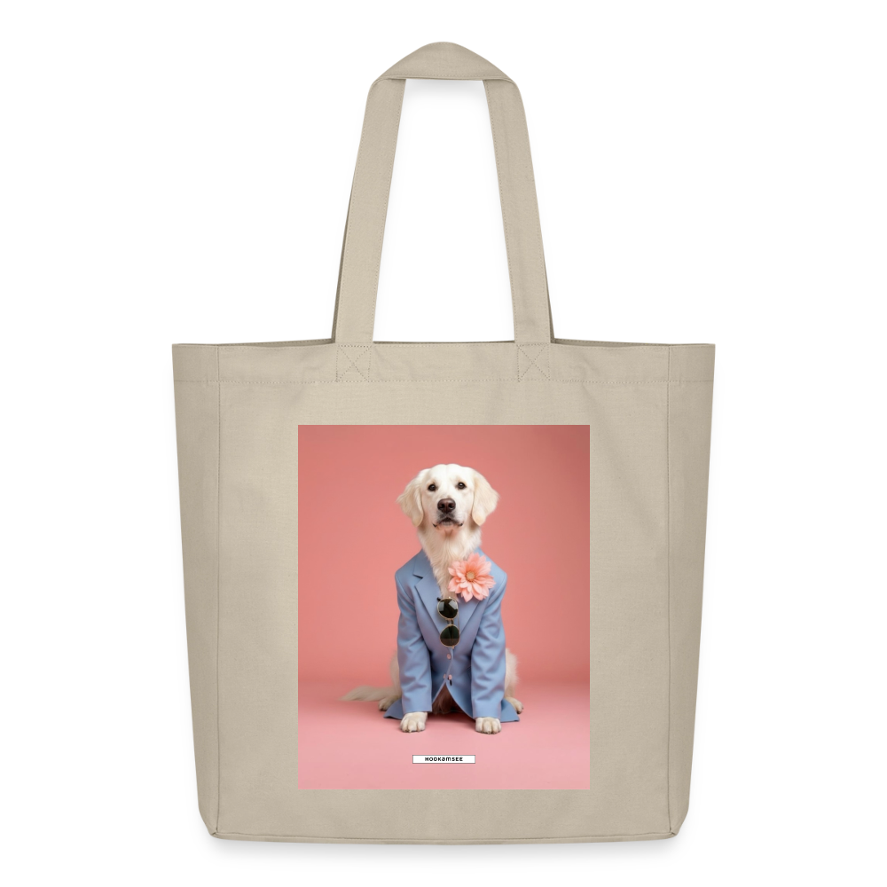 Große Shopping Bag Styled Dogs – Creme Retriever - Cremebeige
