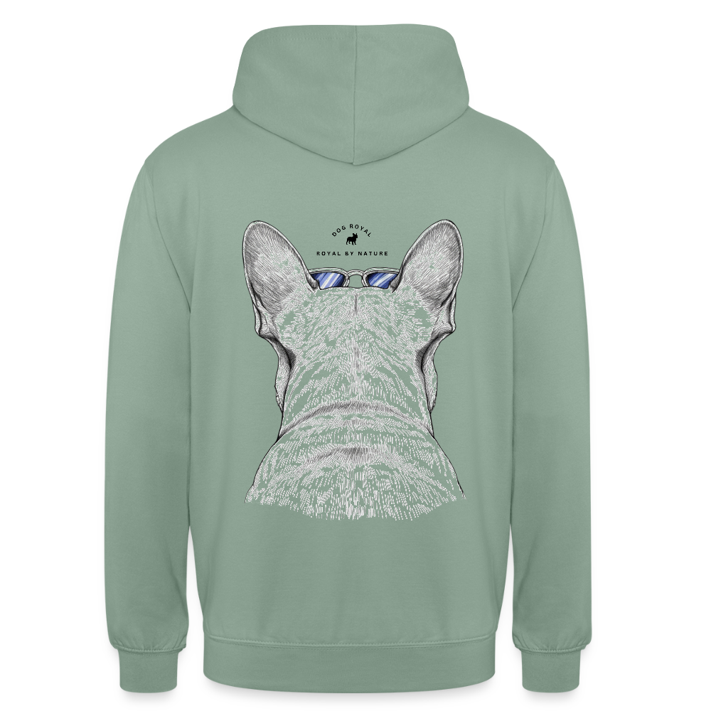 DOG ROYAL #4 Unisex Hoodie - Graugrün