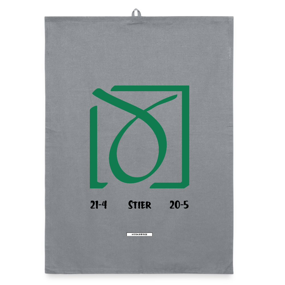 ASTRA STIER Organic Geschirrtuch / Stoffserviette - Grau