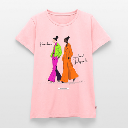 Shirt Karma kommt manchmal doppelt. - Rosa
