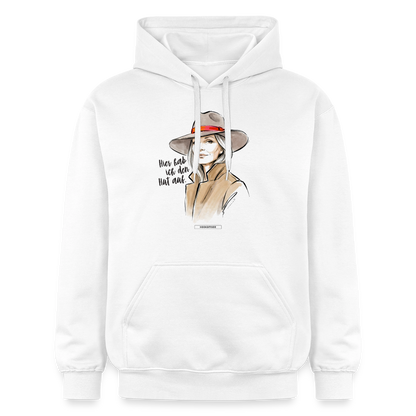 Hoodie Hier hab ich den Hut auf. - Weiß