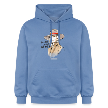 Hoodie Hier hab ich den Hut auf. - Carolina Blue