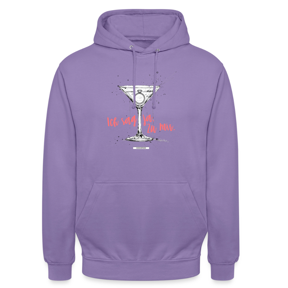 Hoodie Ich sag ja. Zu mir. - Lavendel