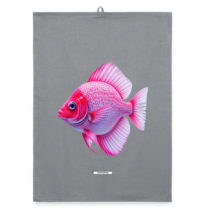 AQUA CORAL GLOW Organic Geschirrtuch / Stoffserviette - Grau