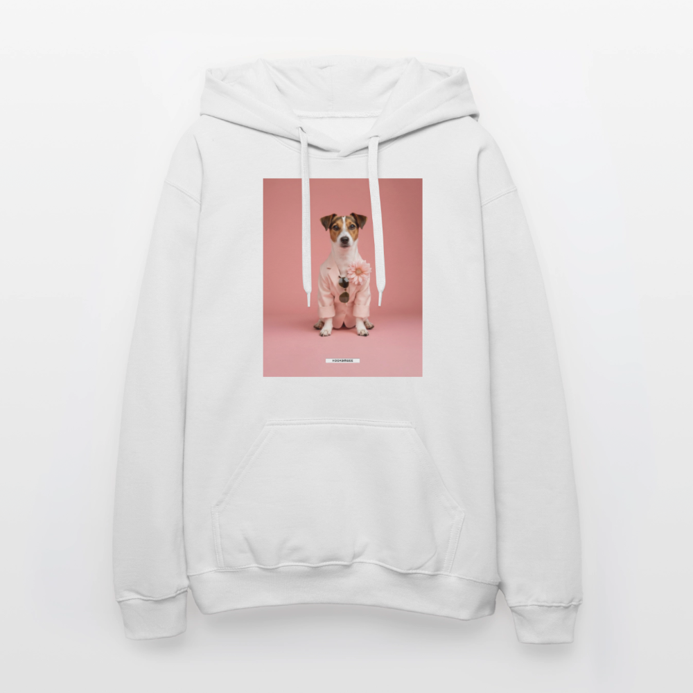 Hoodie „Styled Dogs – Jack Russell Terrier" - Weiß