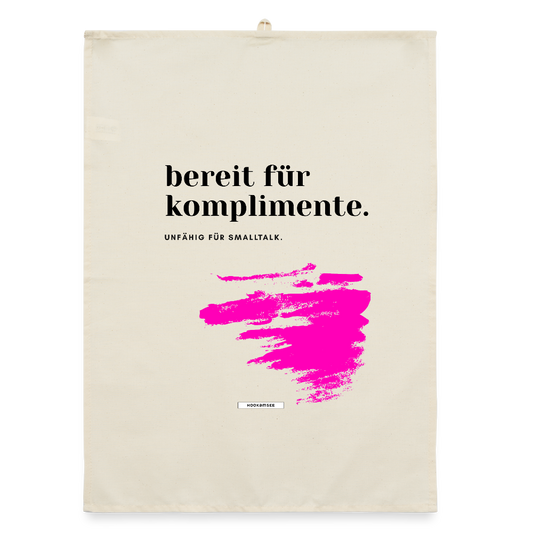 TRUE TALK #16 Organic Geschirrtuch / Stoffserviette - Natur