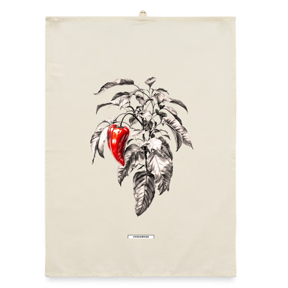 FLORA PAPRIKA Organic Geschirrtuch / Stoffserviette - Natur