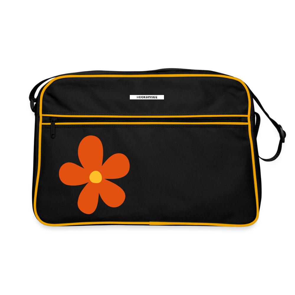 Retro Bag – Flower Edition - Schwarz/Gold