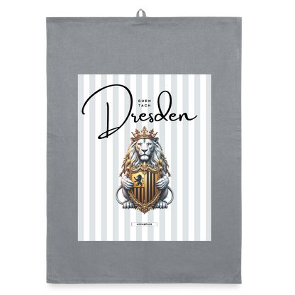 CITY DRESDEN Organic Geschirrtuch / Stoffserviette - Grau