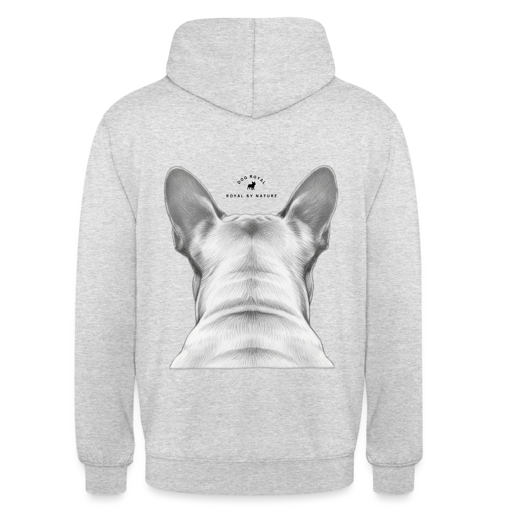 DOG ROYAL #5 Unisex Hoodie - Hellgrau meliert