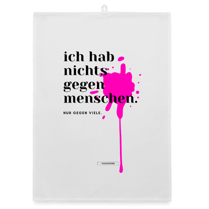 TRUE TALK #11 Organic Geschirrtuch / Stoffserviette - Weiß