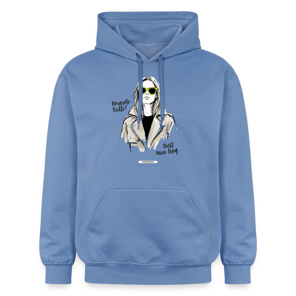 Hoodie Rosarote Brille? Nicht mein Ding. - Carolina Blue