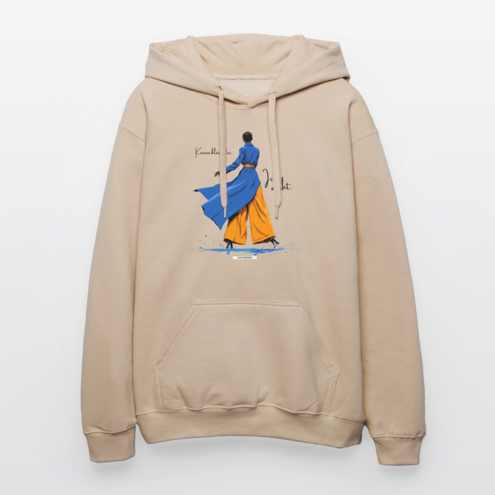 Hoodie Karma klärt das. Ich nicht. - Sand