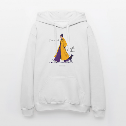 Hoodie Karma bellt nicht. Beißt aber. - Weiß