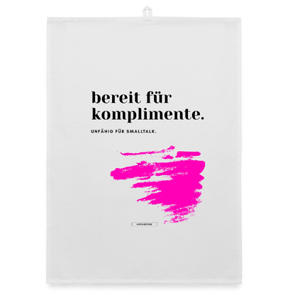 TRUE TALK #16 Organic Geschirrtuch / Stoffserviette - Weiß