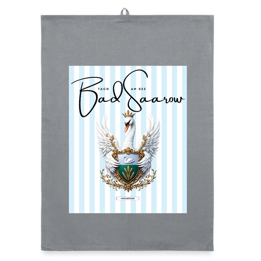 CITY BAD SAAROW Organic Geschirrtuch / Stoffserviette - Grau