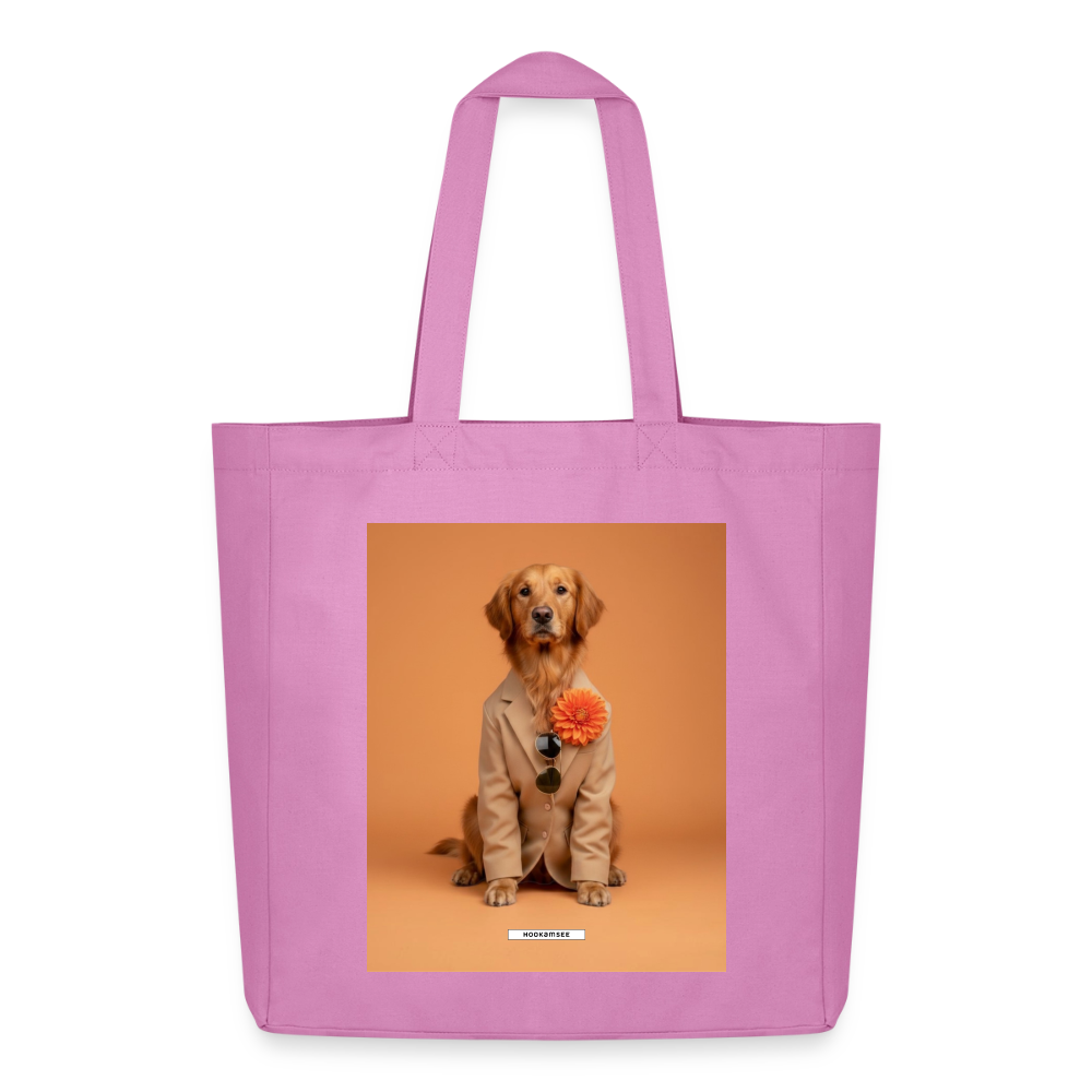 Große Shopping Bag Styled Dogs – Golden Retriever - Pink