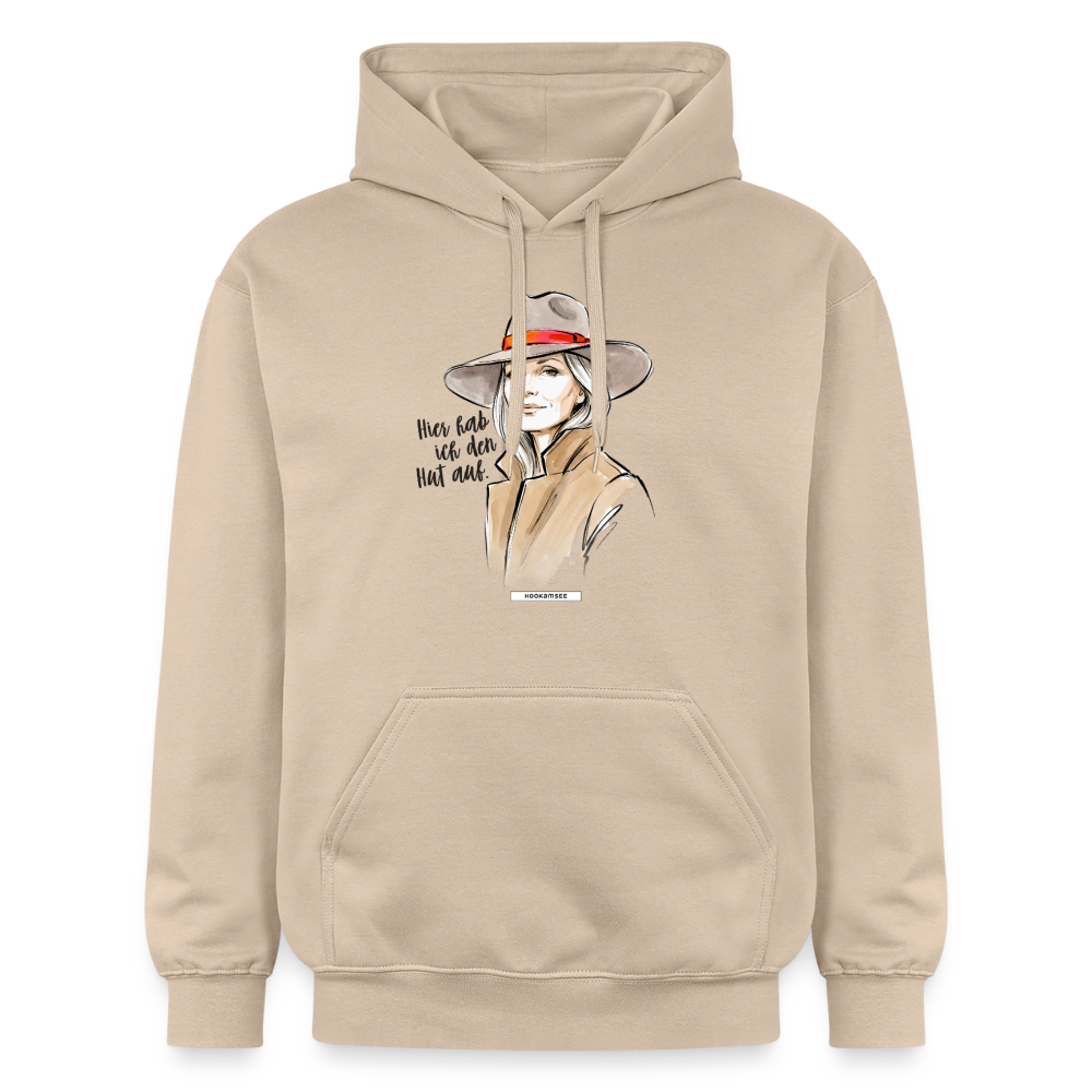 Hoodie Hier hab ich den Hut auf. - Sand