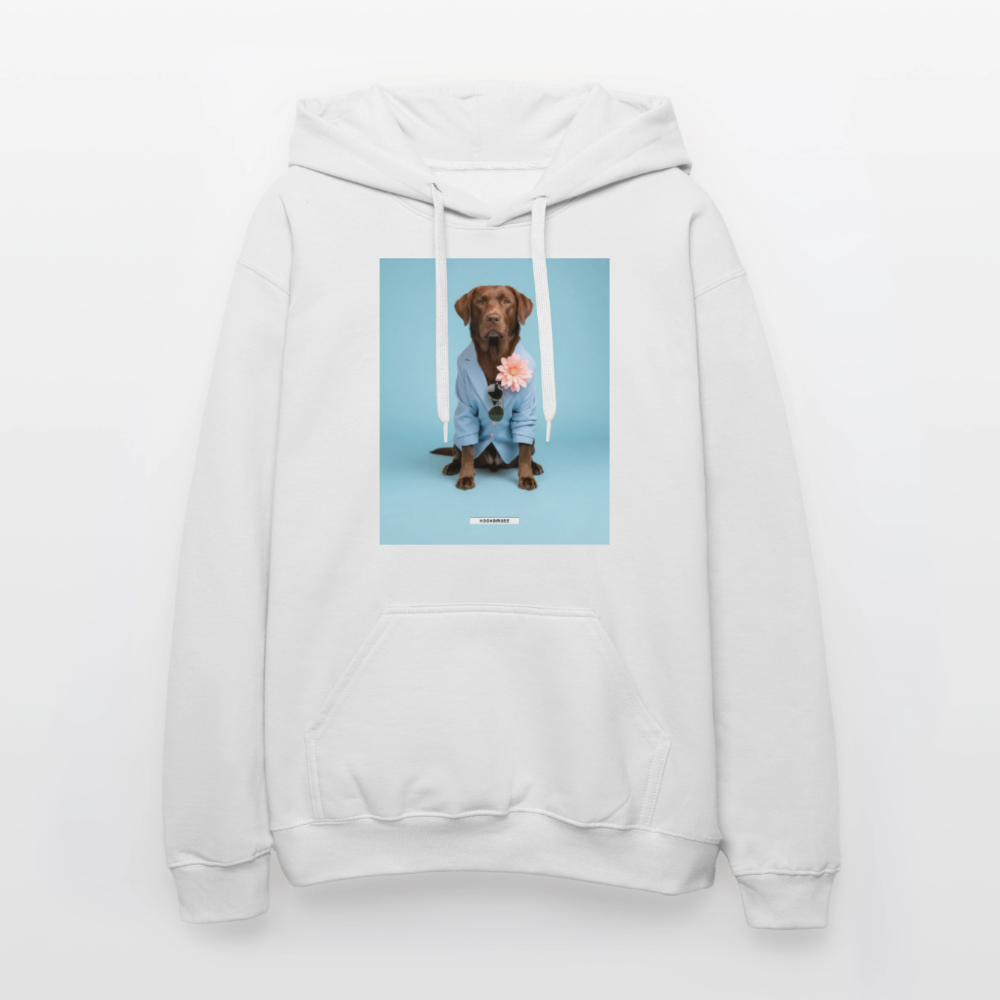 Hoodie „Styled Dogs – Labrador" - Weiß
