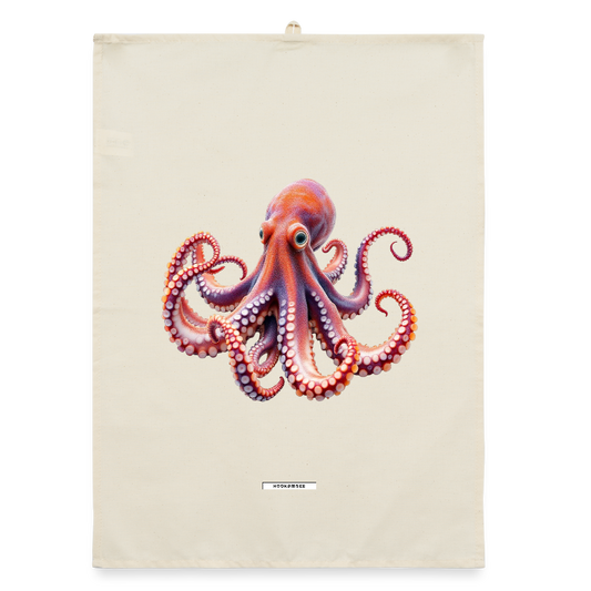 AQUA SUNSET OCTOPUS Organic Geschirrtuch / Stoffserviette - Natur