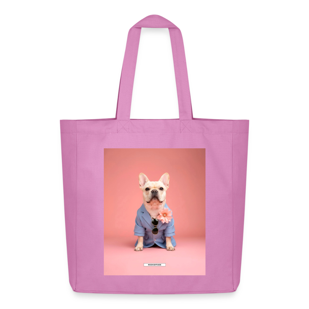 Große Shopping Bag Styled Dogs – Frenchie - Pink