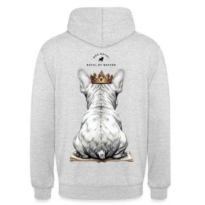 DOG ROYAL #1 Unisex Hoodie - Hellgrau meliert