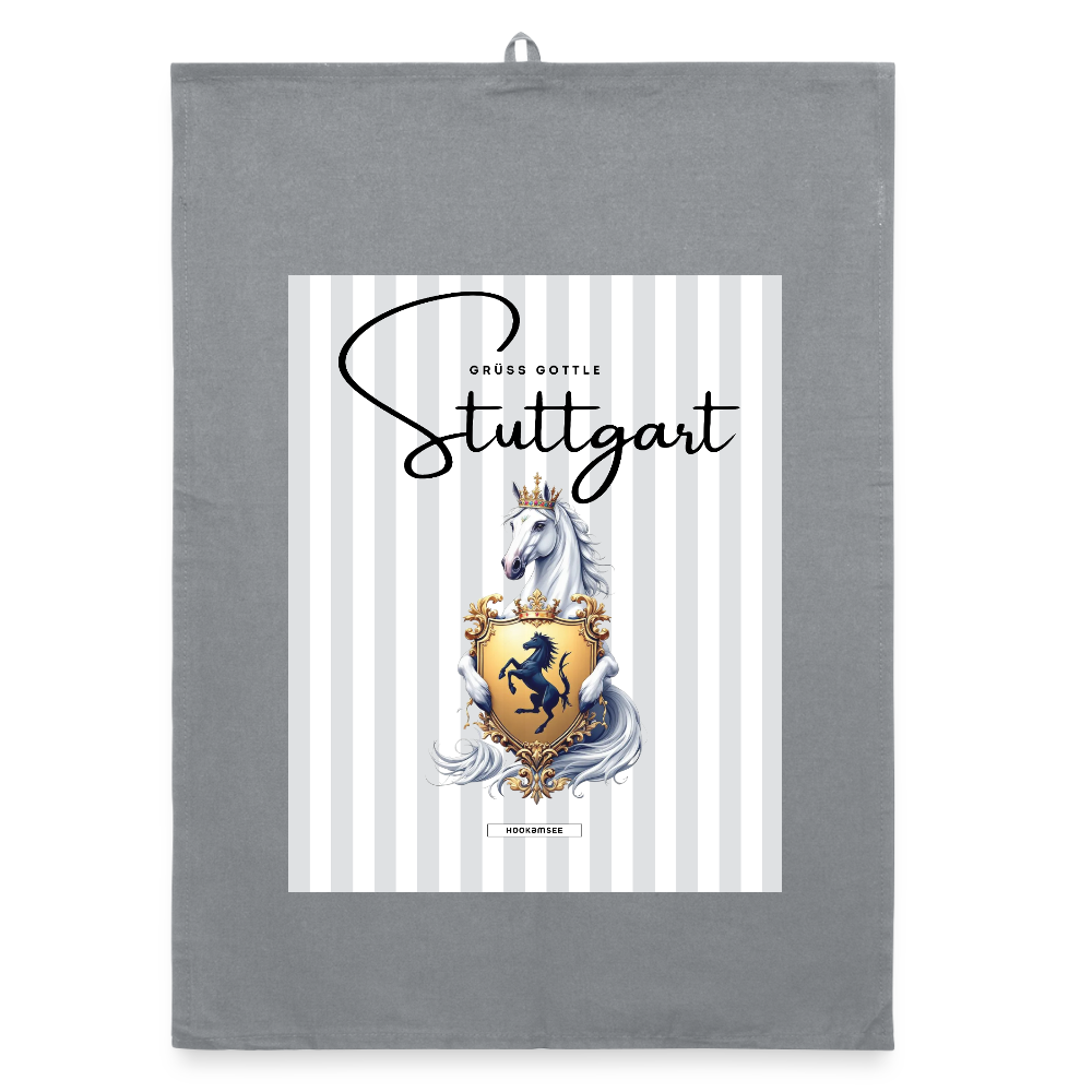 CITY STUTTGART Organic Geschirrtuch / Stoffserviette - Grau