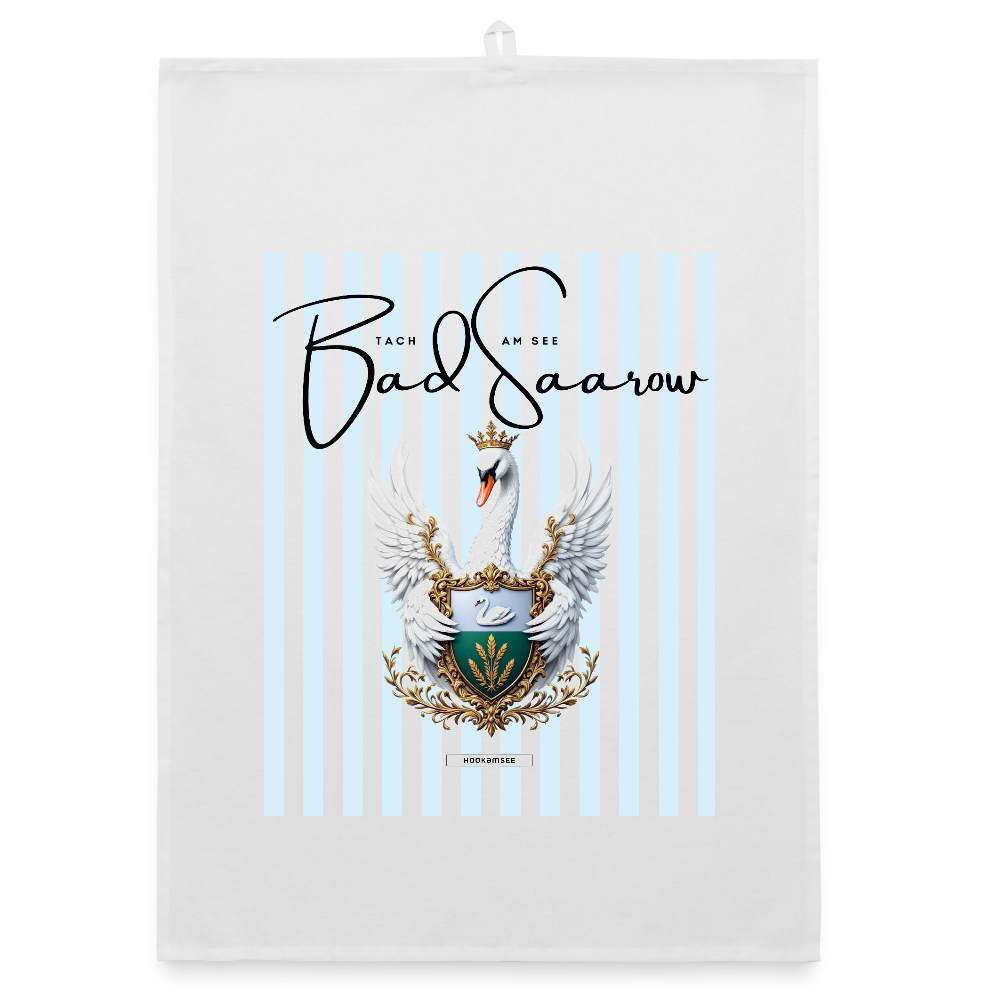 CITY BAD SAAROW Organic Geschirrtuch / Stoffserviette - Weiß