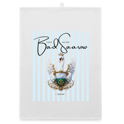 CITY BAD SAAROW Organic Geschirrtuch / Stoffserviette - Weiß