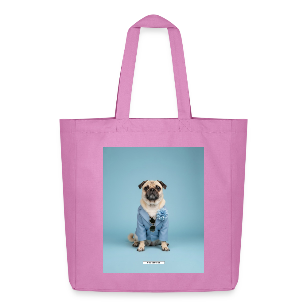 Große Shopping Bag Styled Dogs – Mops - Pink