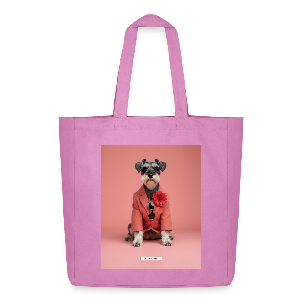 Große Shopping Bag Styled Dogs – Schnauzer - Pink