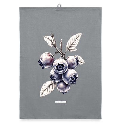 FLORA HEIDELBEEREN Organic Geschirrtuch / Stoffserviette - Grau