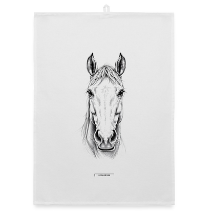 FAUNA PFERD Organic Geschirrtuch / Stoffserviette - Weiß