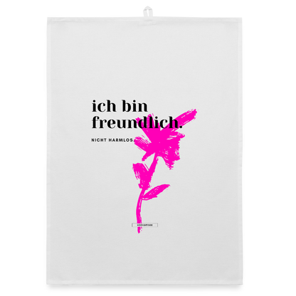 TRUE TALK #15 Organic Geschirrtuch / Stoffserviette - Weiß