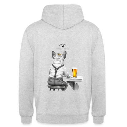 DOG ROYAL #3 Unisex Hoodie - Hellgrau meliert