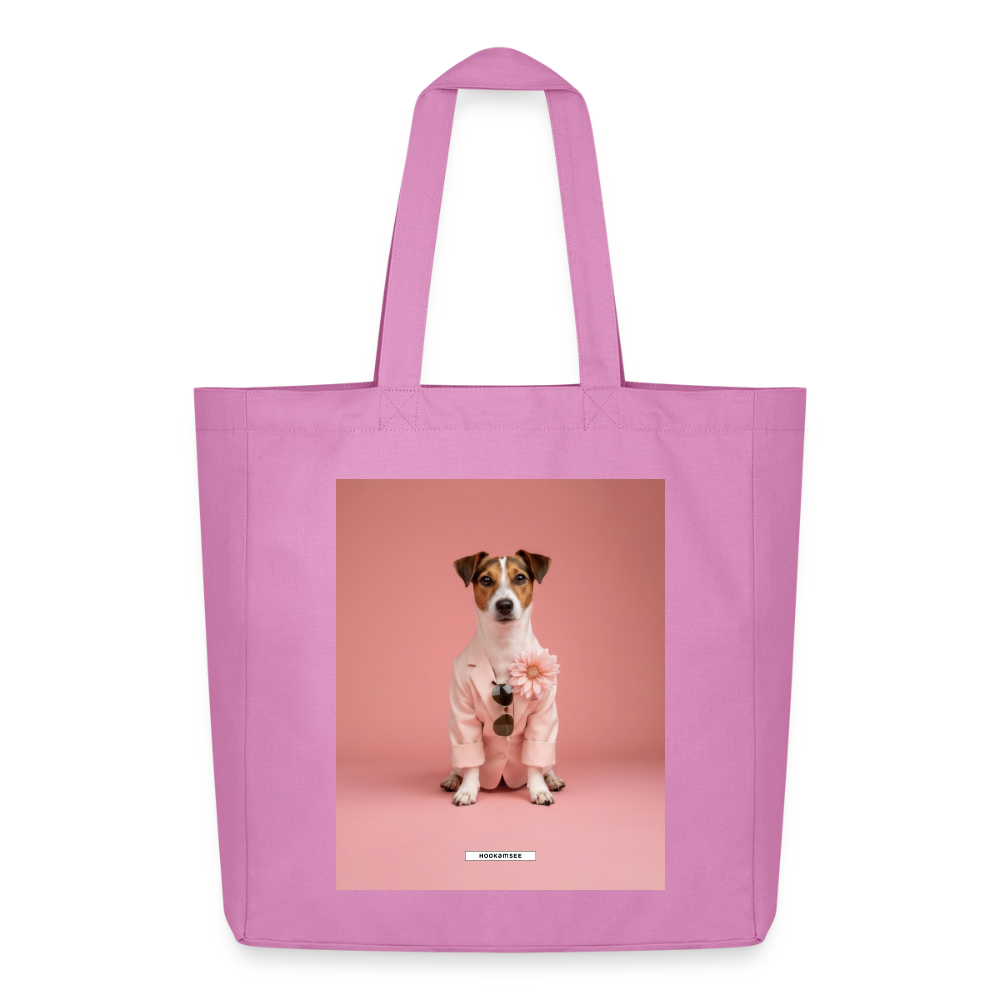 Große Shopping Bag Styled Dogs – Jack Rusell Terrier - Pink