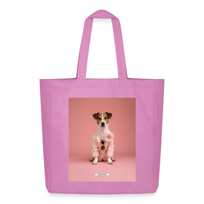 Große Shopping Bag Styled Dogs – Jack Rusell Terrier - Pink