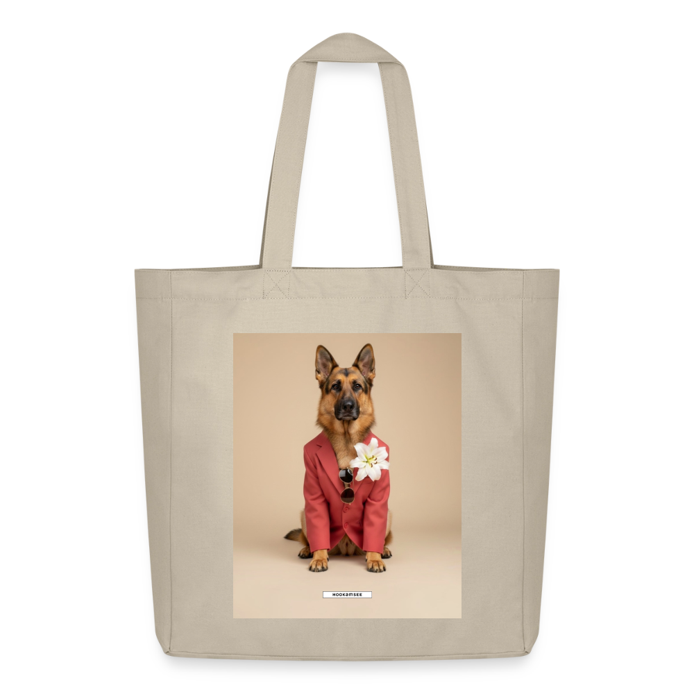 Große Shopping Bag Styled Dogs – Schäferhund - Cremebeige