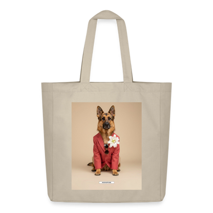Große Shopping Bag Styled Dogs – Schäferhund - Cremebeige