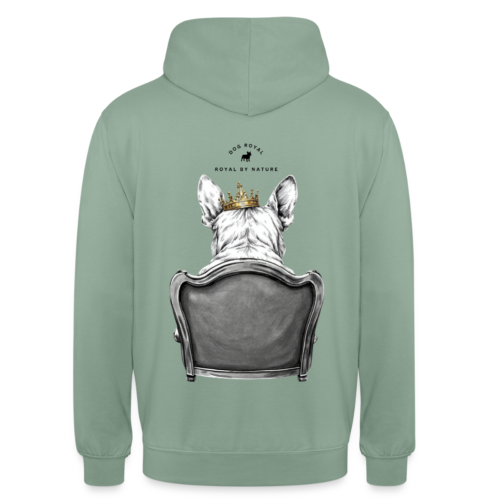 DOG ROYAL #2 Unisex Hoodie - Graugrün