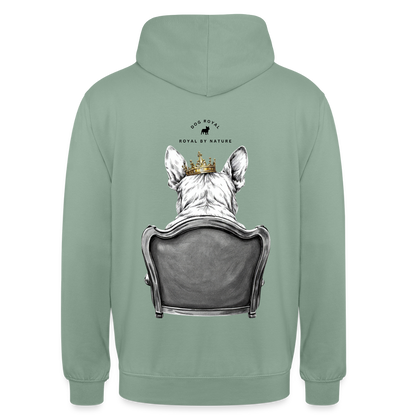 DOG ROYAL #2 Unisex Hoodie - Graugrün