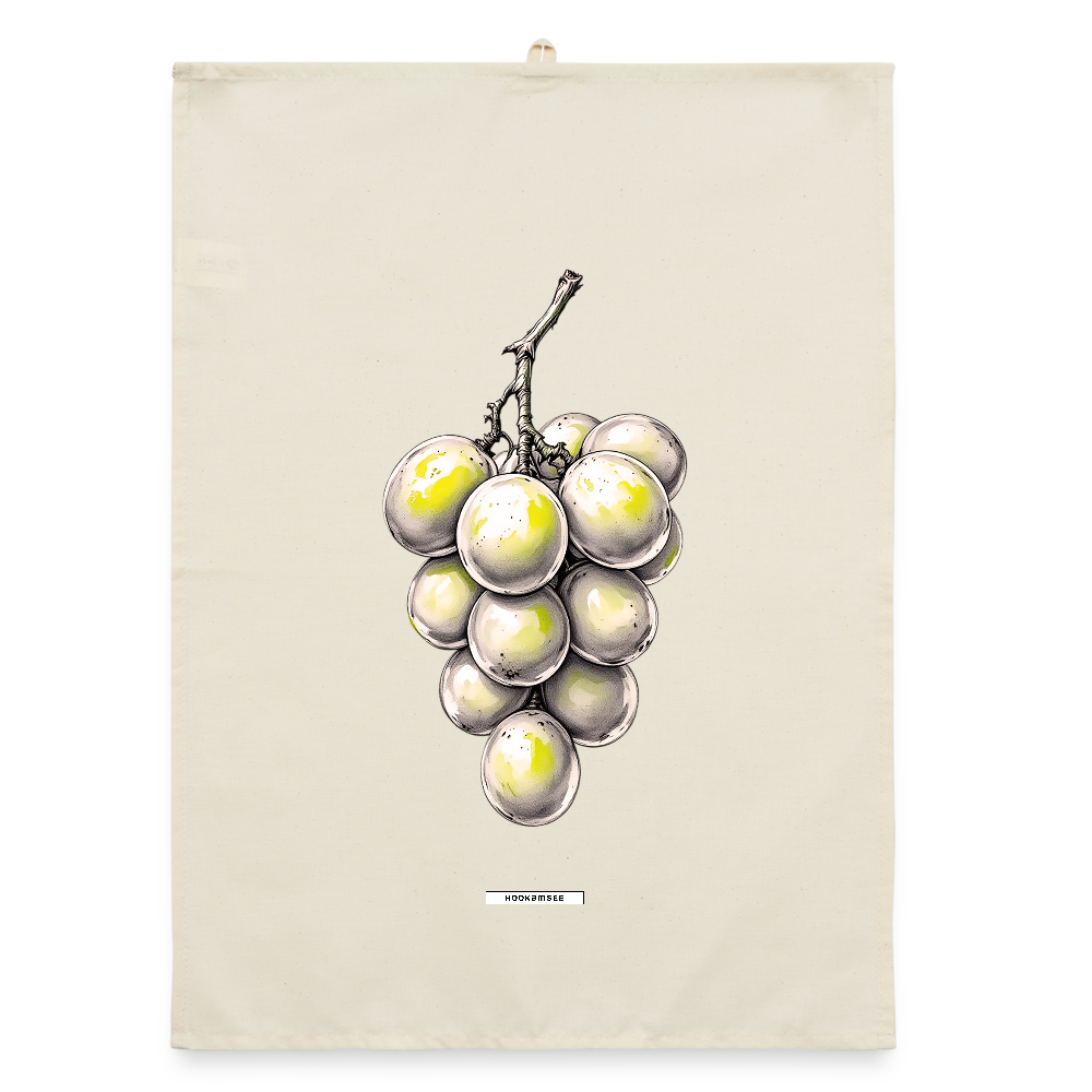 FLORA WEINTRAUBEN Organic Geschirrtuch / Stoffserviette - Natur