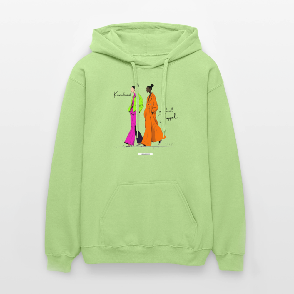 Hoodie Karma kommt manchmal doppelt. - Pistazie