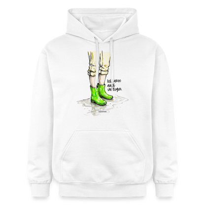 Hoodie Ich tanze auch im Regen. - Weiß
