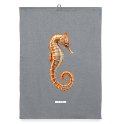 AQUA SEAHORSE SAND Organic Geschirrtuch / Stoffserviette - Grau